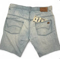 DICKIES DENIM JORTS LIGHT WASH - 1 OF 1 CUSTOM MONEY PATCH