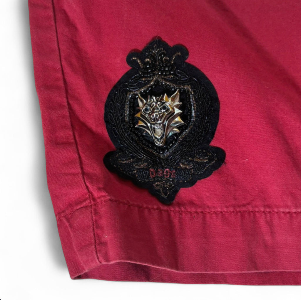 VINTAGE POLO RALPH LAUREN GOLF CHINO SHORTS  - 1 OF 1 CUSTOM WOLF CREST