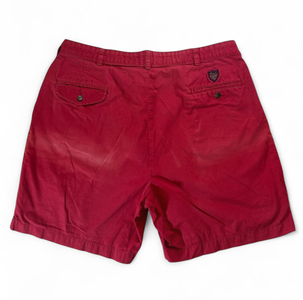 VINTAGE POLO RALPH LAUREN GOLF CHINO SHORTS  - 1 OF 1 CUSTOM WOLF CREST