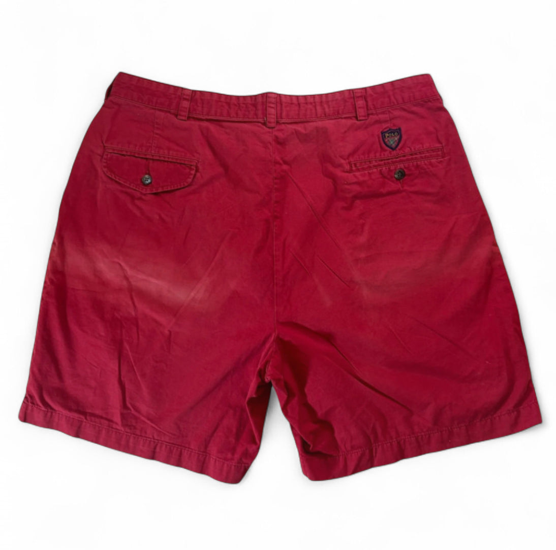 VINTAGE POLO RALPH LAUREN GOLF CHINO SHORTS  - 1 OF 1 CUSTOM WOLF CREST