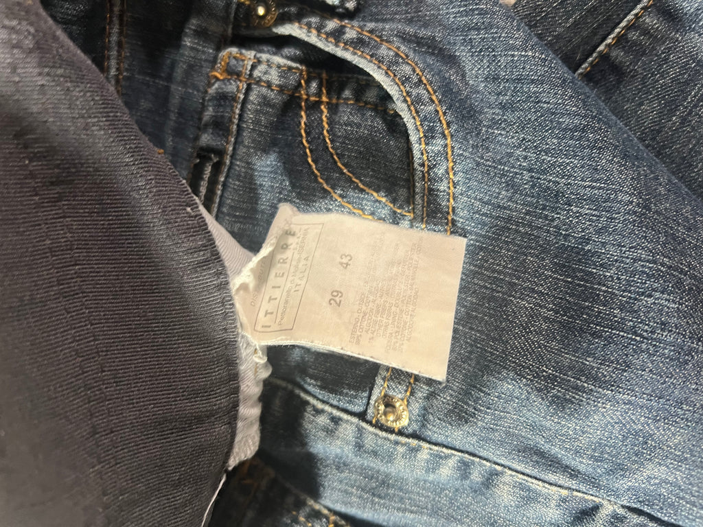 VINTAGE Y2K D&G DOLCE & GABBANA SEQUIN LOGO JEANS W29