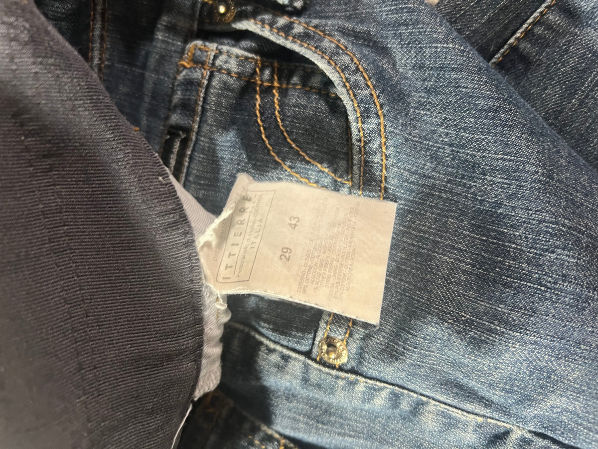 VINTAGE Y2K D&G DOLCE & GABBANA SEQUIN LOGO JEANS W29