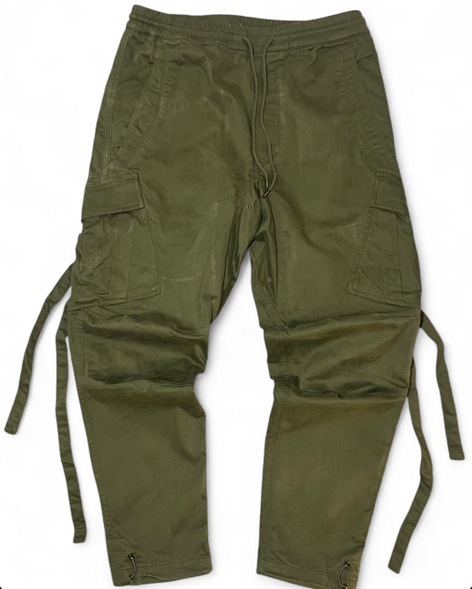 MAHARISHI TACTICAL UTILITY CARGO TROUSERS OLIVE GREEN W30