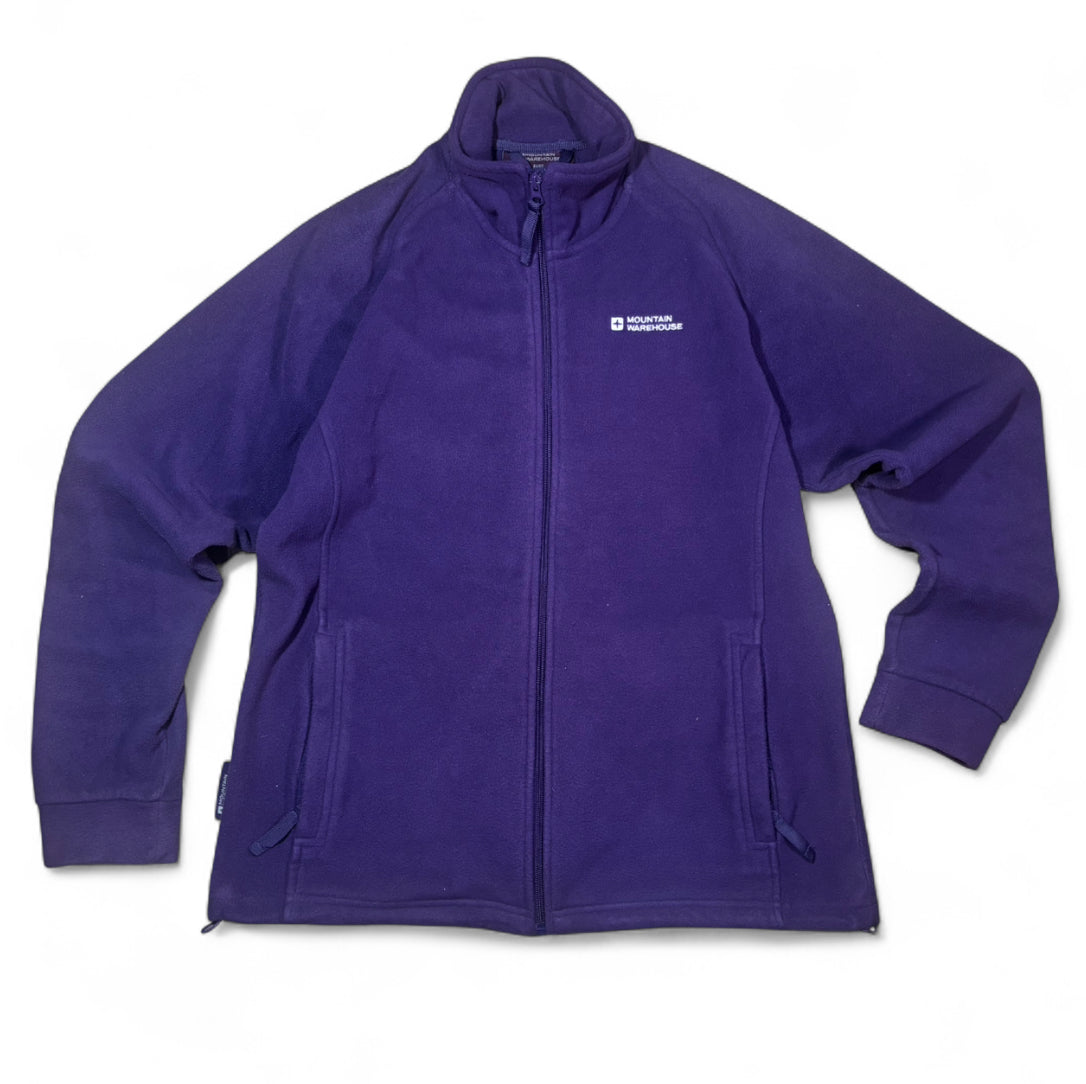 MOUNTAIN WAREHOUSE PURPLE FULL ZIP FLEECE JACKET UK 14 / M