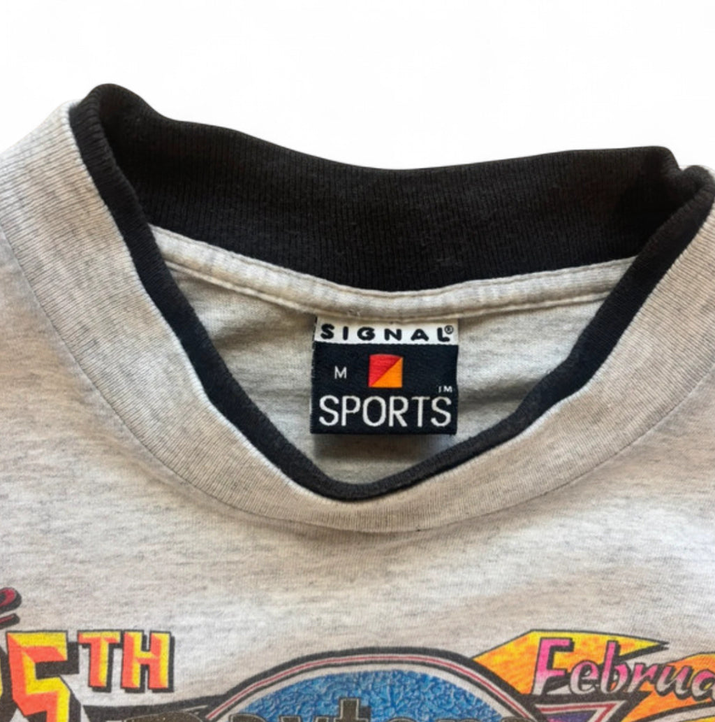 VINTAGE 1993 DAYTONA 500 NASCAR T-SHIRT MADE IN USA SIGNAL SPORTS M