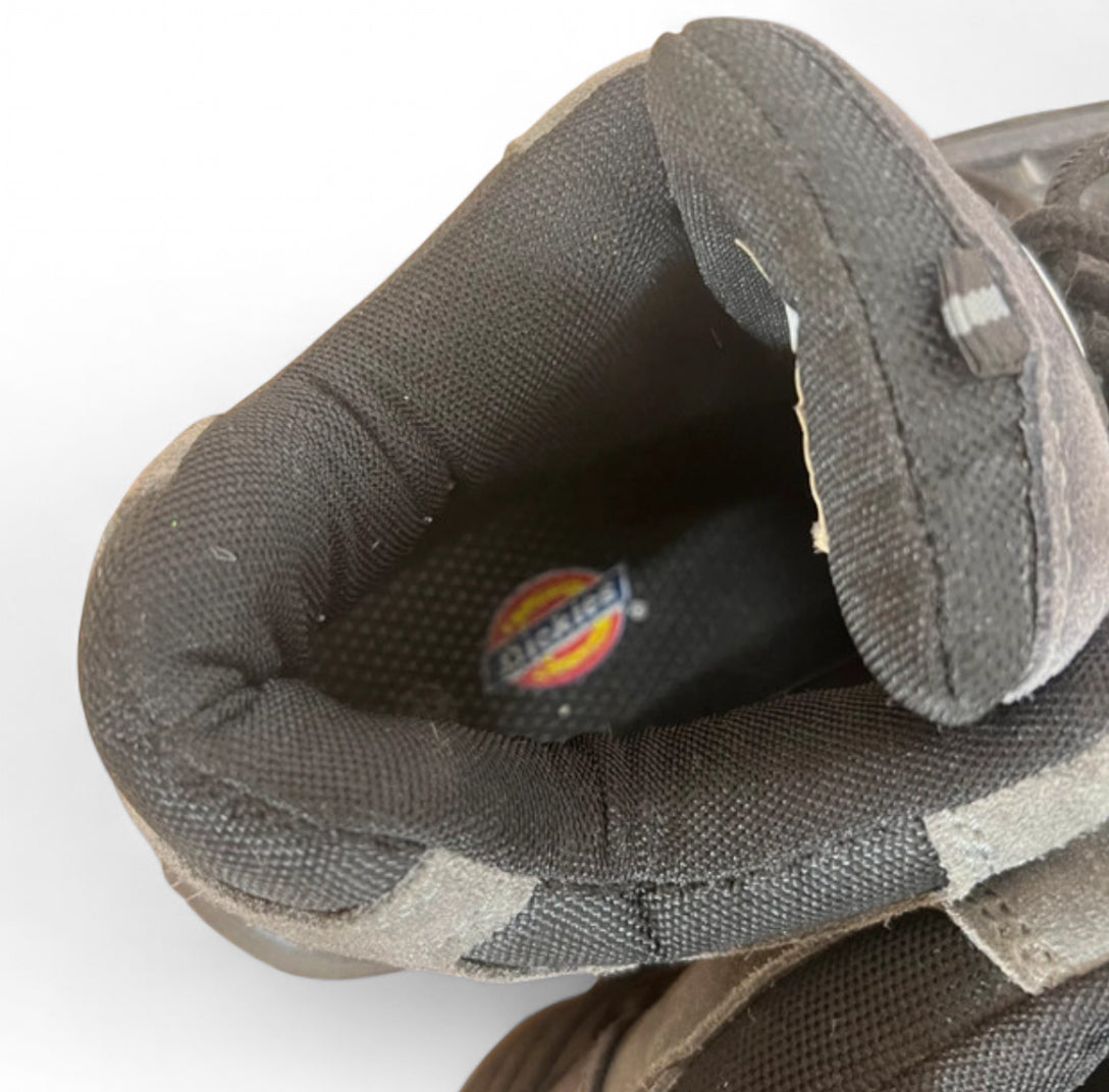 DICKIES WORKWEAR & STREETWEAR SAFETY BOOTS - CHARCOAL GREY / BLACK SUEDE MESH OUTDOOR HIKER