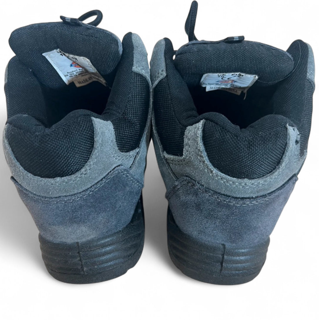 DICKIES WORKWEAR & STREETWEAR SAFETY BOOTS - CHARCOAL GREY / BLACK SUEDE MESH OUTDOOR HIKER