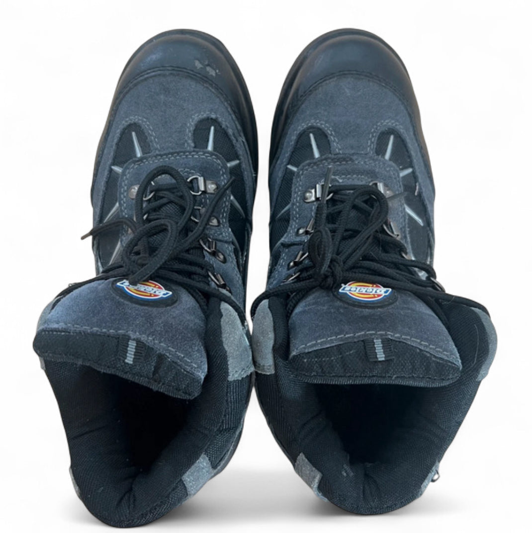 DICKIES WORKWEAR & STREETWEAR SAFETY BOOTS - CHARCOAL GREY / BLACK SUEDE MESH OUTDOOR HIKER