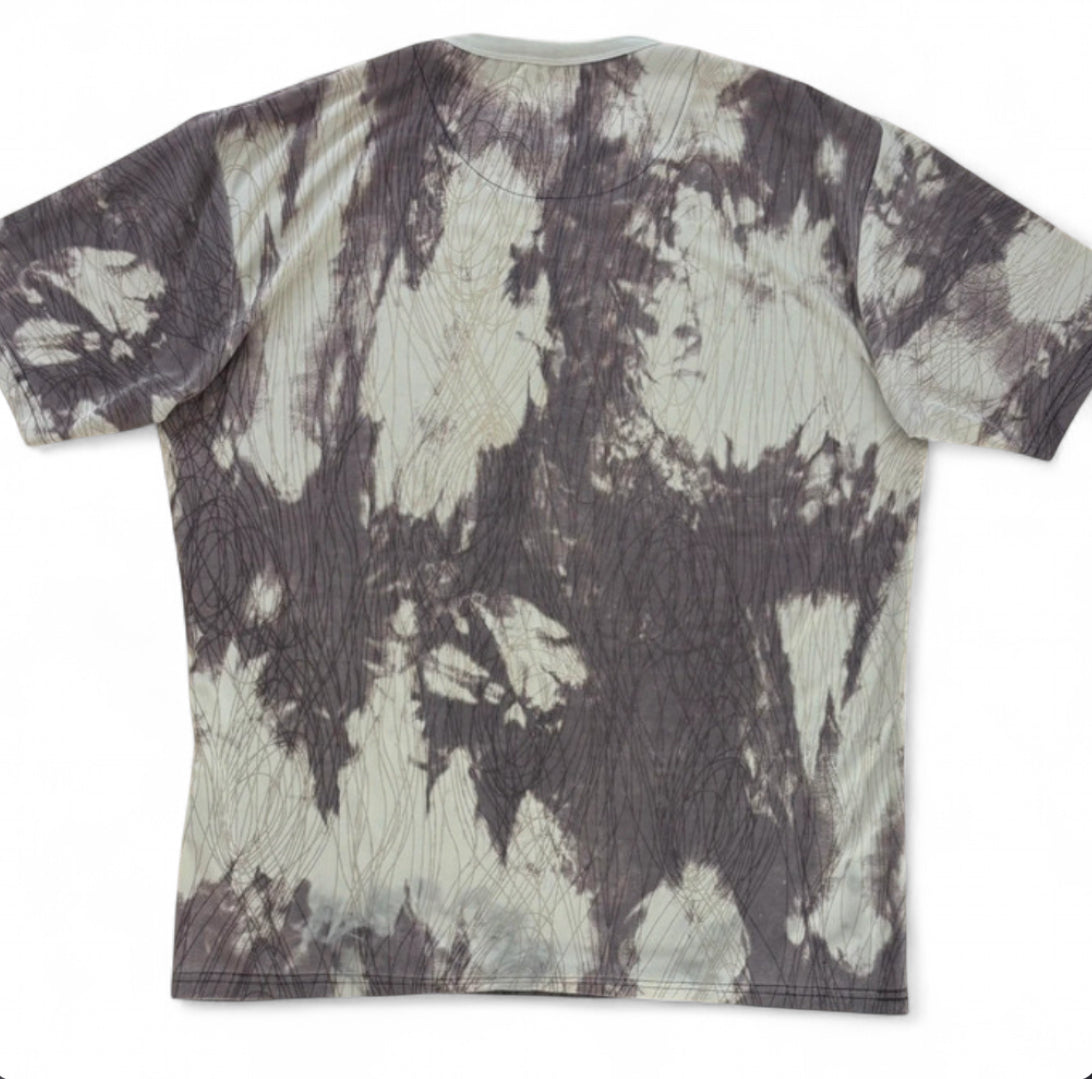 VINTAGE GINAARTI ALL OVER PRINT TEE - ABSTRACT SCRIBBLE TIE DYE