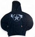 MARVEL CAPTAIN AMERICA DISTRESSED STAR LOGO HOODIE SIZE XL
