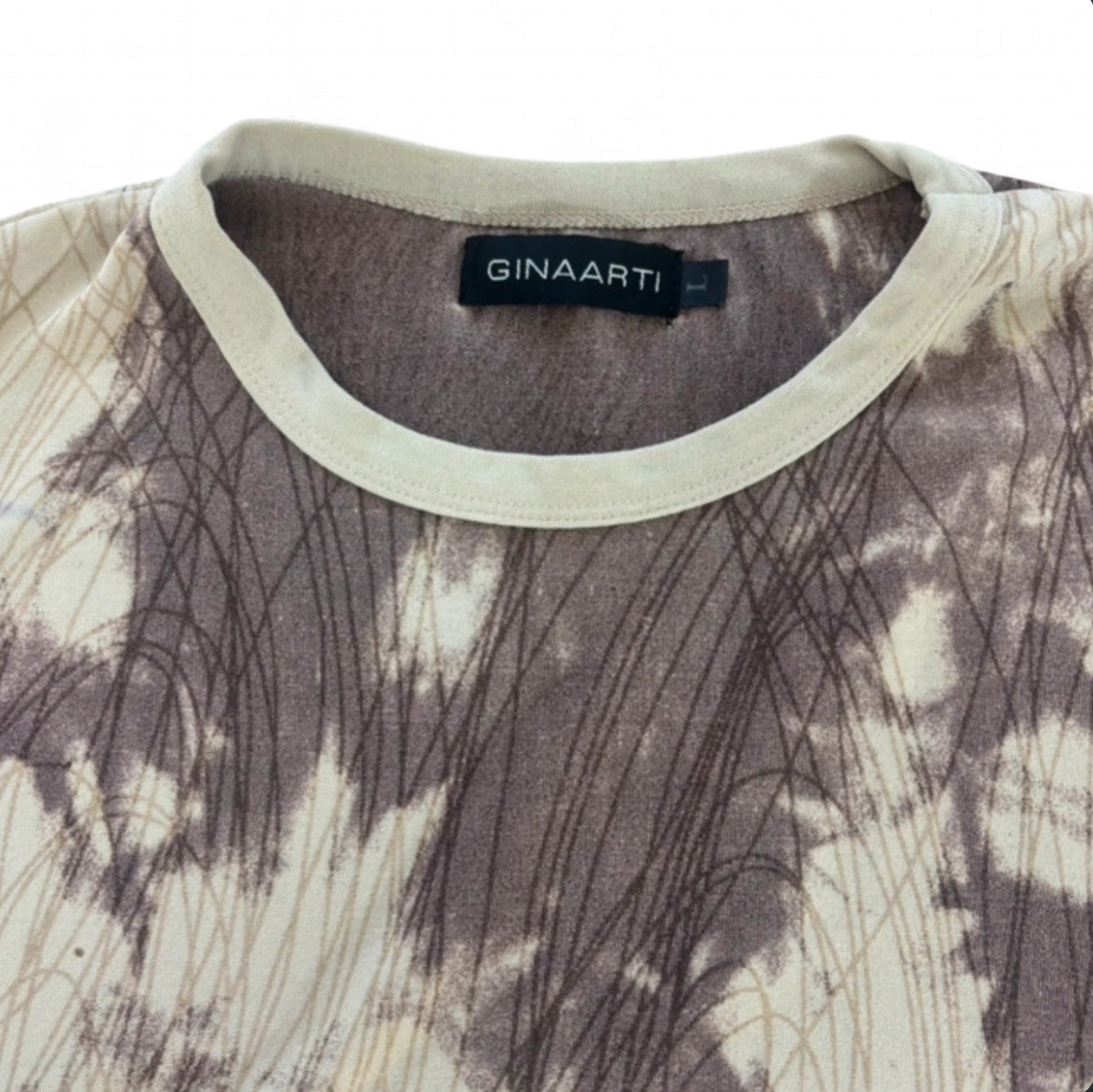 VINTAGE GINAARTI ALL OVER PRINT TEE - ABSTRACT SCRIBBLE TIE DYE